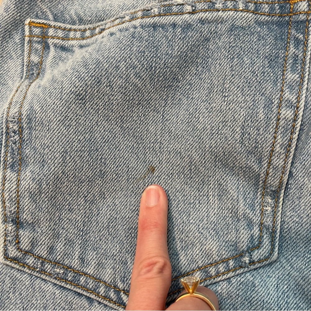 Aritzia Denim Forum The Ex Boyfriend Denim Blue size 26 Organic Cotton - Picture 14 of 16